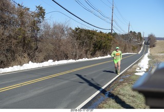 Cherry Valley Road and Province Line Road - Bedens Brook run  - Adam running