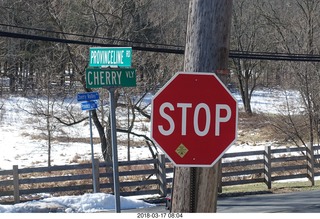 Cherry Valley Road and Province Line Road - Bedens Brook run  - Adam running