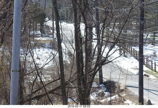 Cherry Valley Road and Province Line Road - Bedens Brook run  - snowy field