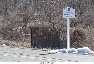 Cherry Valley Road and Province Line Road - Bedens Brook run  - snow