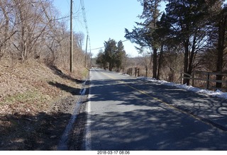 Cherry Valley Road and Province Line Road - Bedens Brook run  - snowy field