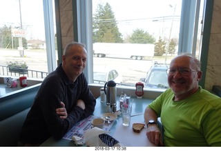 Don Barnickel and Adam in Amwell Valley Diner