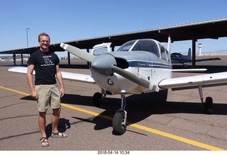 Adam and Michael flying in N8377W