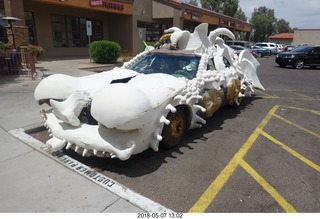 amazing paper mache car