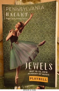 Academy of Music - Pennsylvania Ballet - program - Jewels