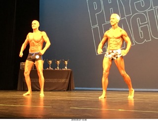 Mesa - International Physique League (IPL) show - prejudging . George Valle (73) . Luis Briseno (74) .