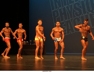 Mesa - International Physique League (IPL) show - prejudging . Tabetha Hernandez (67) . Rebecca Unruh (52) . Suny Miller (75) .