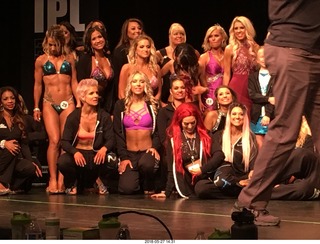 Mesa - International Physique League (IPL) show - prejudging . Shelly Roeder (11) . Alexandra Bezuyen (18) . Cori Akin (31) . Brittany Zawacki (40) . Ramsey Moore (43) . Dawn Davis (46) .