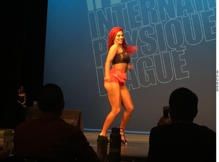 Mesa - International Physique League (IPL) show - main event . Alexandra Bezuyen (18) .