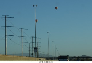 drive from scottsdale to gateway canyon - balloons north of Phoenix