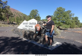 drive from scottsdale to gateway canyon - Sunset crater + Adam