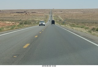 drive from scottsdale to gateway canyon - just south of Monument Valley