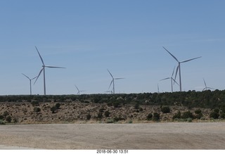 119 a02. drive from scottsdale to gateway canyon - Utah south of moab - windmills