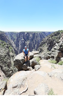 67 a03. Karen's picture - Black Canyon of the Gunnison + Adam