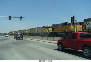 drive to colorado national monument - look at all those railroad helper engines for the mountains