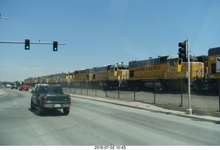 drive to colorado national monument - look at all those railroad helper engines for the mountains