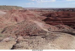 19 a03. Petrified Forest National Park - Painted Desert vista view