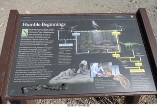 32 a03. Petrified Forest National Park sign