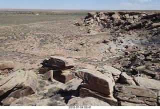 Petrified Forest National Park - old adobe dwellings