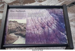 141 a03. Petrified Forest National Park - Blue Mesa hike sign