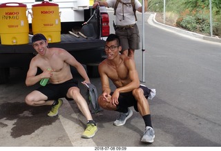 22 a03. Camelback Cholla Trail hike NH2T - RickyBobby + Zyrian - posing