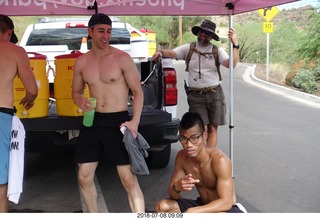 26 a03. Camelback Cholla Trail hike NH2T - RickyBobby + Zyrian - posing