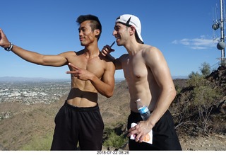 Camelback Cholla Trail hike NH2T - RickyBobby + Zyrian - posing