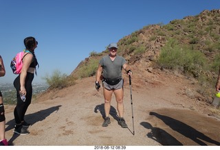 3161 a04. NH2T hike - Camelback Cholla - Adam with hiking stick