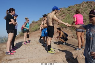 53 a04. NH2T hike - Camelback Cholla - Ricky Bobby, Zee, ...