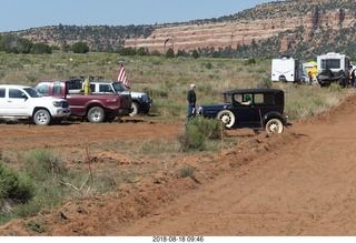 Mystic Bluffs fly-in - antique car