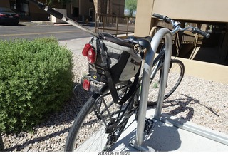 my bicycle at nh2t with hiking stick