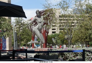 Las Vegas - athletic woman large sculpture