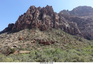 Las Vegas - Red Rock Canyon - thirteen mile drive - Pine Creek Canyon hike - old house foundation