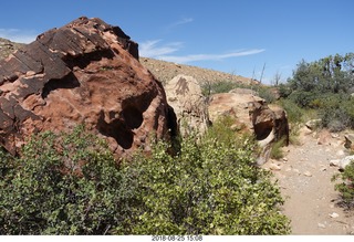 Las Vegas - Red Rock Canyon - thirteen mile drive - Pine Creek Canyon hike - cool rock