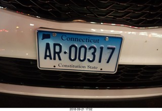 66 a05. my rental-car license plate ('Arizona'?)