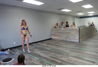 new NH2T store - International Physique League (IPL) show - rehearsal - bikini - Heather Kile