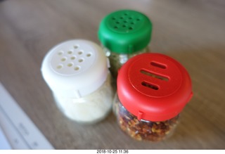 three Italian-flag colors on pizza toppings