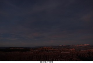 Bryce Canyon vista view at sunset (sky)