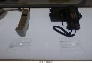 Bell Telephone museum tour with Don Barnickel - DynaTAC Motorola brick and portable AMPS phone