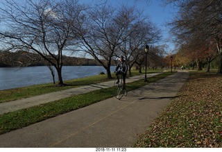 East River Drive (Kelly Drive) walk - big-wheel bike