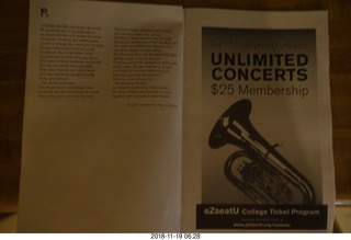 Philadelphia Orchestra program