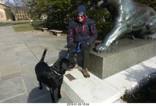 Princeton University - Sandy Student, dog, and tiger