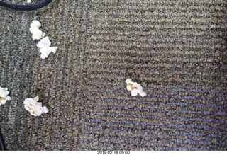 popcorn on the rug reminds me of Asteroids game