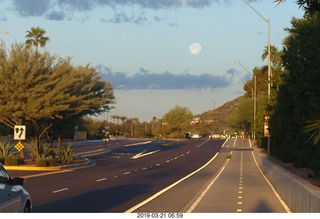 full moon over bike path