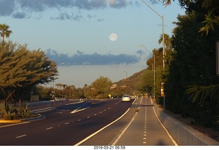 hotel lake by moonlight