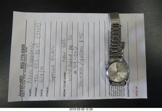 39 a0d. Jeweler MD receipt and Rolex