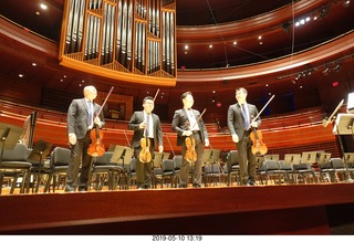 Philadelphia - Kimmel Center - four violists - postlude