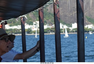 166 a0e. Rio de Janeiro - Gaunabara Bay boat ride tour
