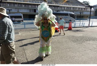 204 a0e. Rio de Janeiro - city tour - carnival costumes