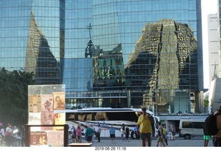 267 a0e. Rio de Janeiro - city tour - Rio de Janeiro Cathedral - reflection